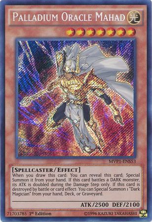 Palladium Oracle Mahad [MVP1-ENS53] Secret Rare | Arkham Games and Comics