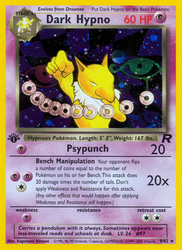 Dark Hypno (9/82) [Team Rocket 1st Edition] | Arkham Games and Comics