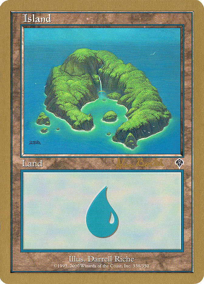 Island (ab338) (Alex Borteh) [World Championship Decks 2001] | Arkham Games and Comics