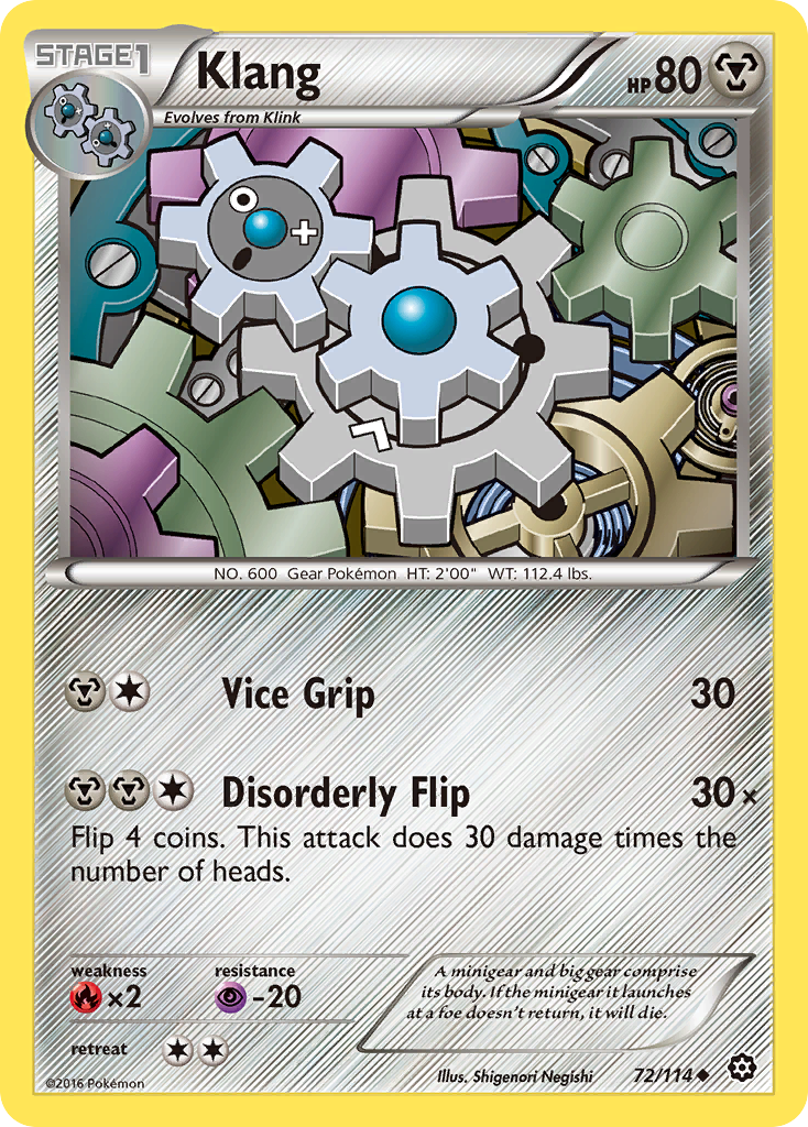 Klang (72/114) [XY: Steam Siege] | Arkham Games and Comics