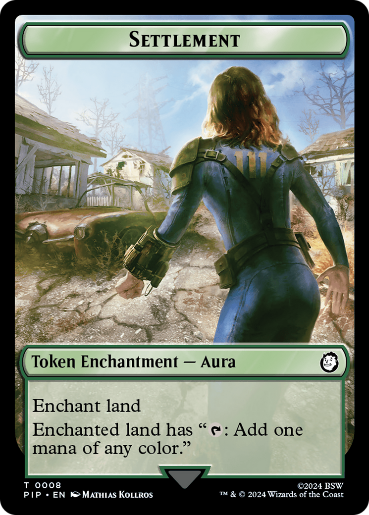 Settlement // Food (013) Double-Sided Token [Fallout Tokens] | Arkham Games and Comics