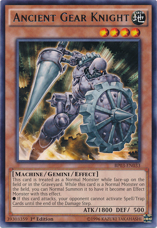 Ancient Gear Knight [BP03-EN033] Rare | Arkham Games and Comics