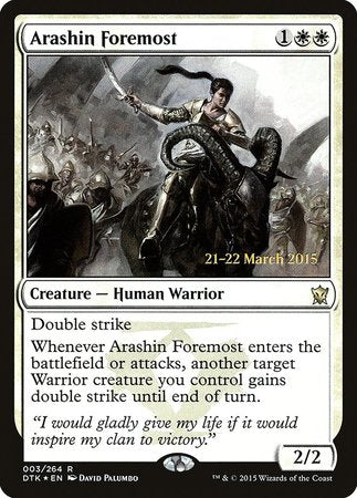 Arashin Foremost [Dragons of Tarkir Promos] | Arkham Games and Comics