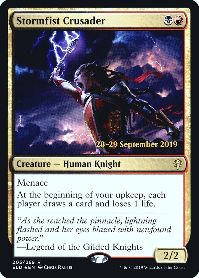 Stormfist Crusader  [Throne of Eldraine Prerelease Promos] | Arkham Games and Comics
