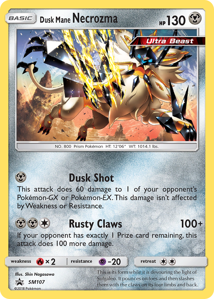 Dusk Mane Necrozma (SM107) [Sun & Moon: Black Star Promos] | Arkham Games and Comics