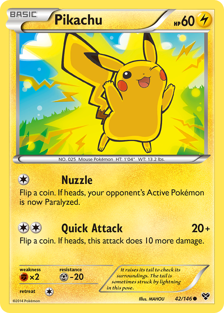 Pikachu (42/146) [XY: Base Set] | Arkham Games and Comics