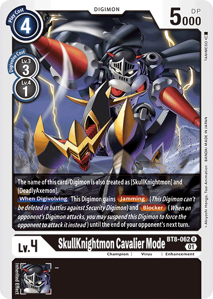 SkullKnightmon: Cavalier Mode [BT8-062] [New Awakening] | Arkham Games and Comics