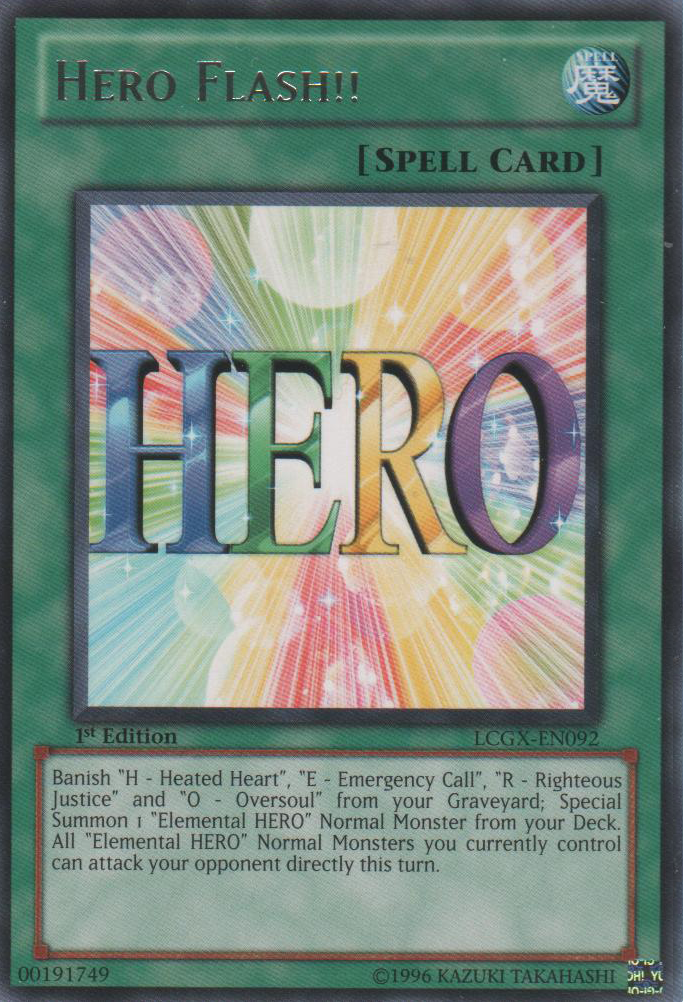 Hero Flash!! [LCGX-EN092] Rare | Arkham Games and Comics