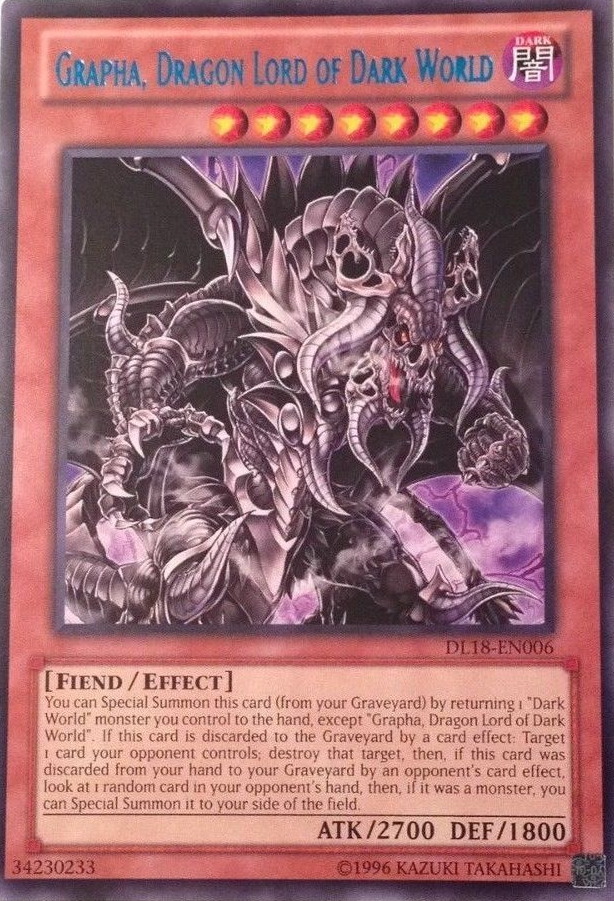 Grapha, Dragon Lord of Dark World (Blue) [DL18-EN006] Rare | Arkham Games and Comics