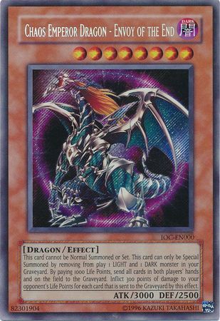 Chaos Emperor Dragon - Envoy of the End [IOC-EN000] Secret Rare | Arkham Games and Comics