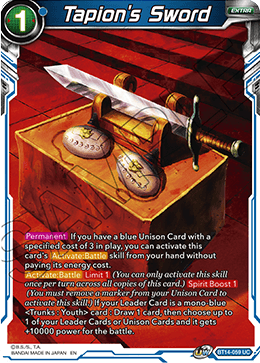 Tapion's Sword (BT14-059) [Cross Spirits] | Arkham Games and Comics