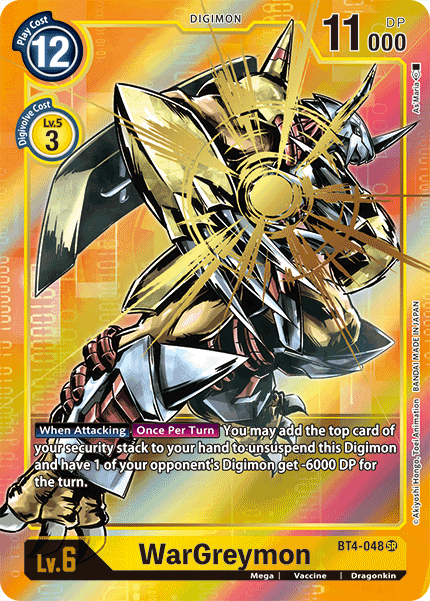 WarGreymon [BT4-048] (Alternate Art) [Great Legend] | Arkham Games and Comics