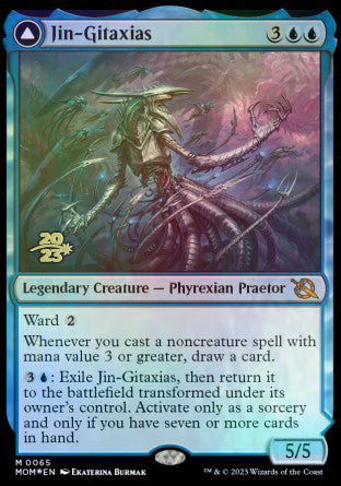 Jin-Gitaxias // The Great Synthesis [March of the Machine Prerelease Promos] | Arkham Games and Comics