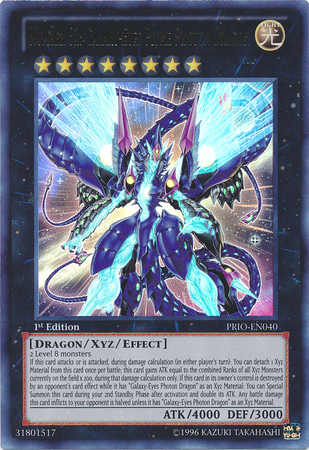 Number 62: Galaxy-Eyes Prime Photon Dragon [PRIO-EN040] Ultra Rare | Arkham Games and Comics