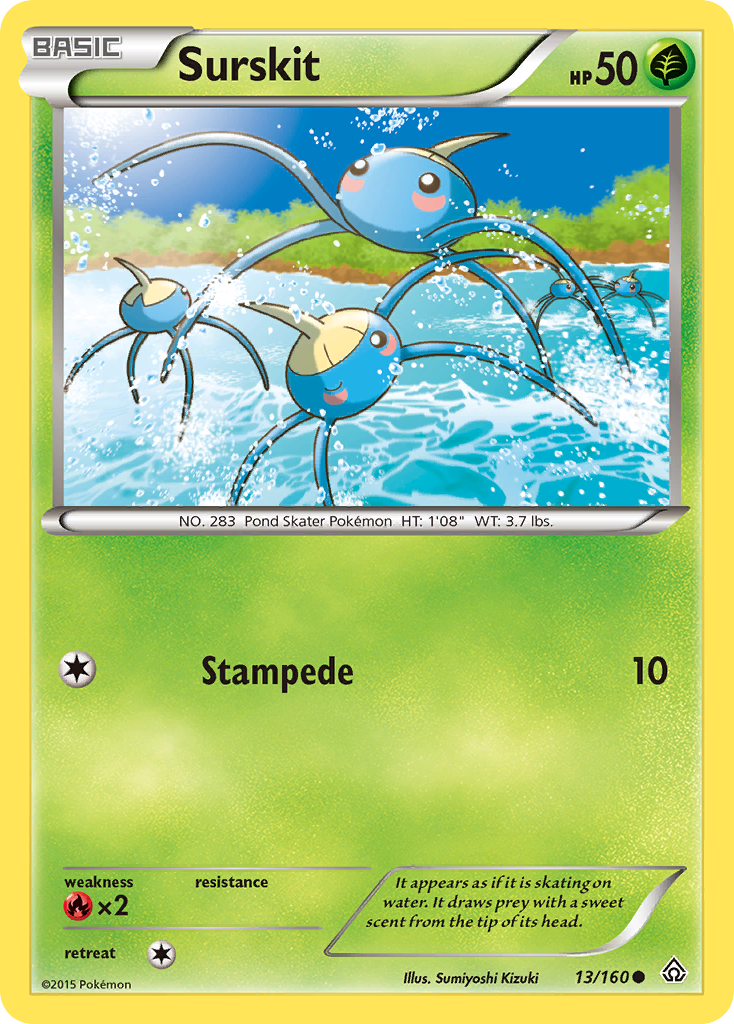 Surskit (13/160) [XY: Primal Clash] | Arkham Games and Comics