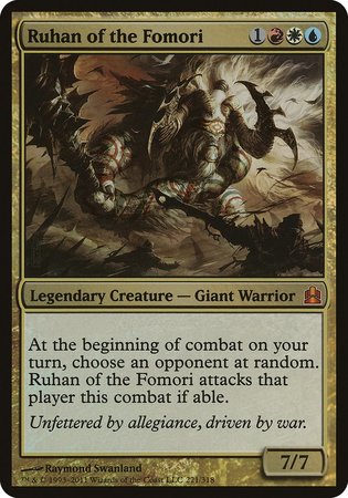 Ruhan of the Fomori (Oversized) [Commander 2011 Oversized] | Arkham Games and Comics
