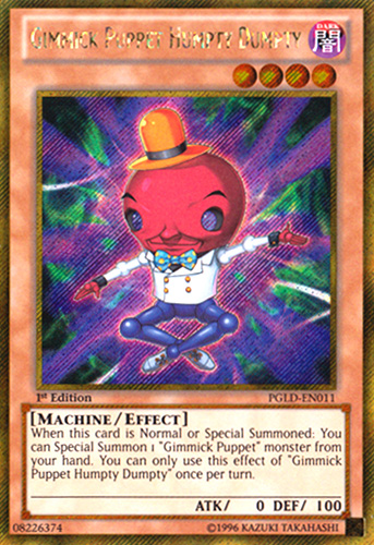 Gimmick Puppet Humpty Dumpty [PGLD-EN011] Gold Secret Rare | Arkham Games and Comics