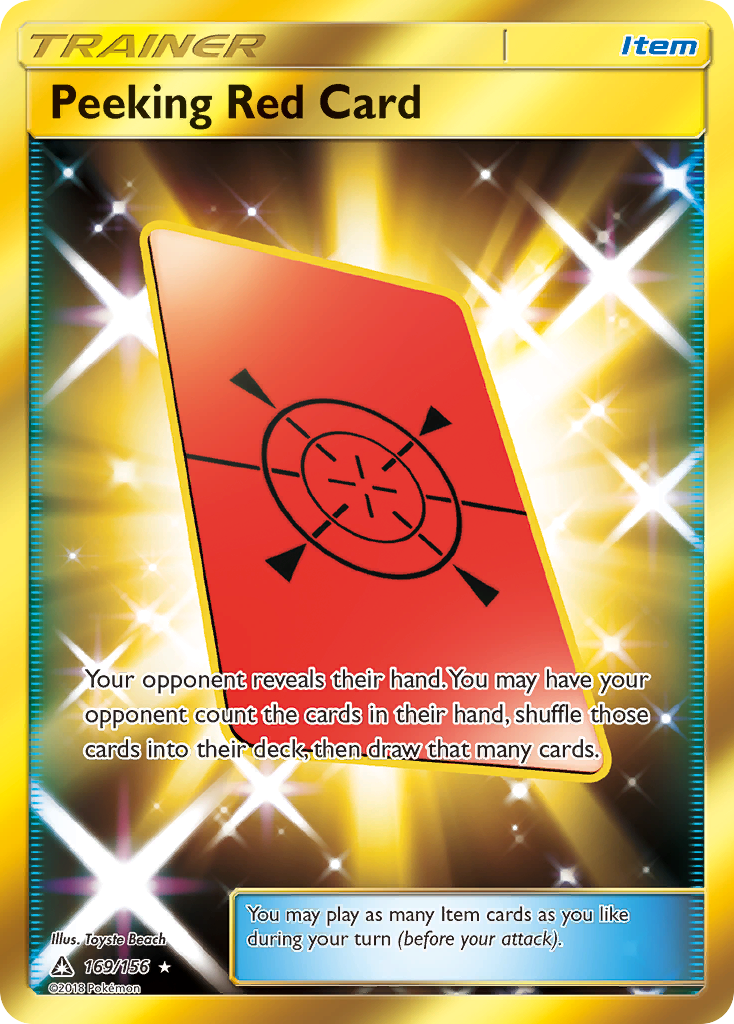 Peeking Red Card (169/156) [Sun & Moon: Ultra Prism] | Arkham Games and Comics