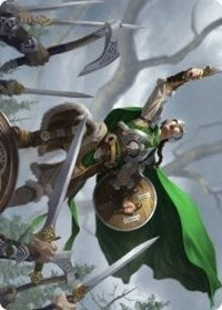 Maja, Bretagard Protector Art Card [Kaldheim: Art Series] | Arkham Games and Comics