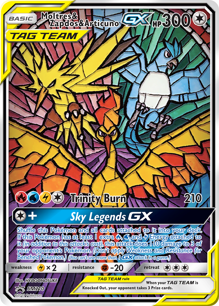 Moltres & Zapdos & Articuno GX (SM210) [Sun & Moon: Black Star Promos] | Arkham Games and Comics