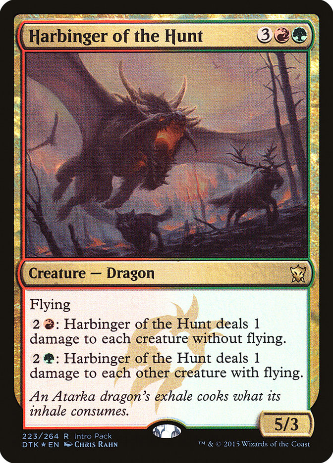 Harbinger of the Hunt (Intro Pack) [Dragons of Tarkir Promos] | Arkham Games and Comics