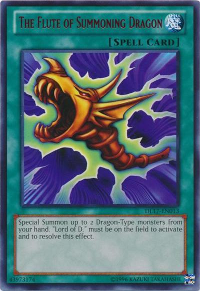 The Flute of Summoning Dragon (Green) [DL17-EN013] Rare | Arkham Games and Comics