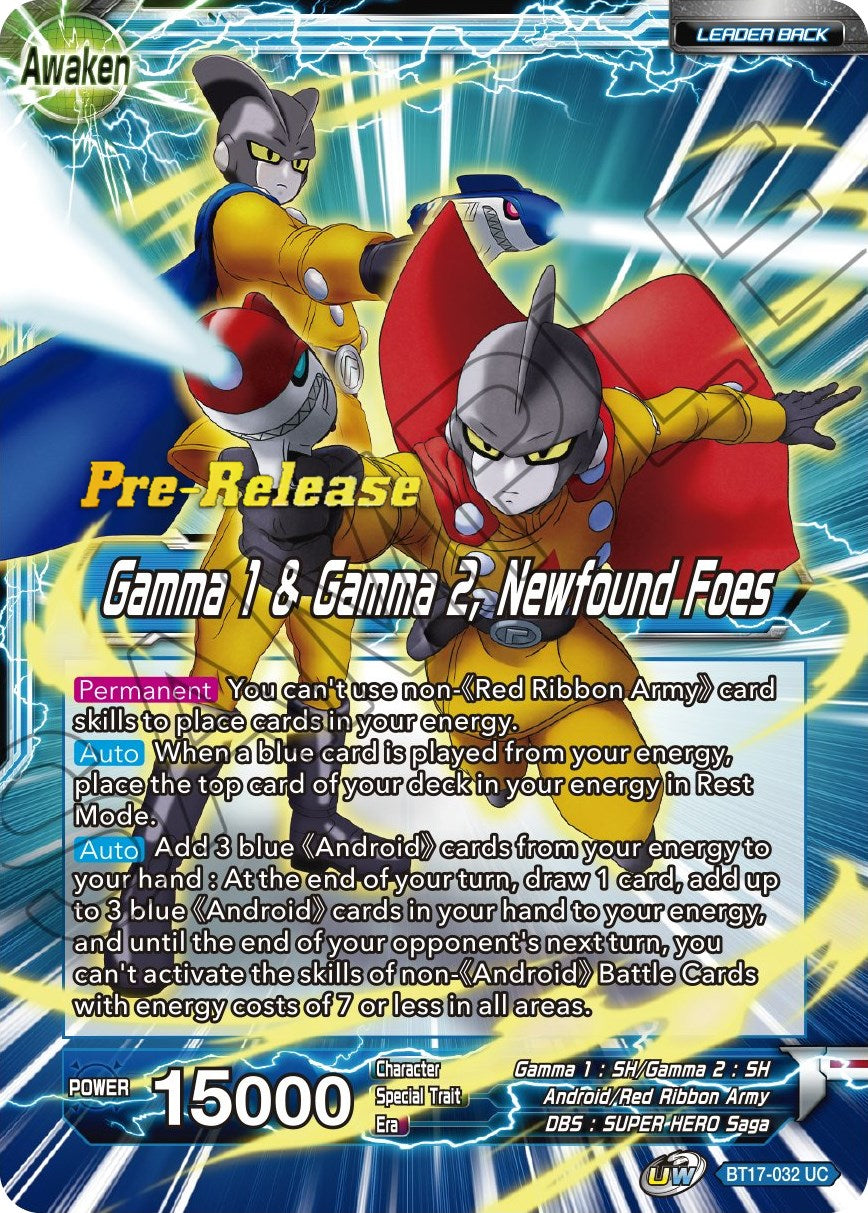 Gamma 1 & Gamma 2 // Gamma 1 & Gamma 2, Newfound Foes (BT17-032) [Ultimate Squad Prerelease Promos] | Arkham Games and Comics