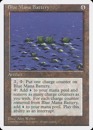 Blue Mana Battery [Fourth Edition] | Arkham Games and Comics