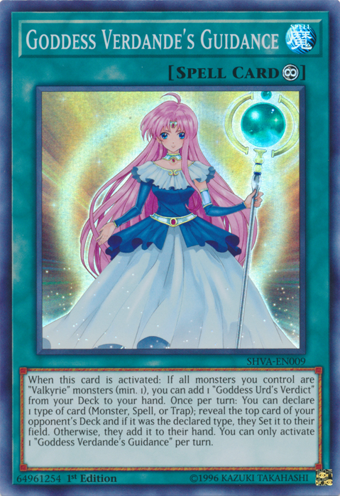 Goddess Verdande's Guidance [SHVA-EN009] Super Rare | Arkham Games and Comics