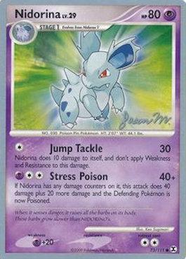 Nidorina LV.29 (73/111) (Queengar - Jason Martinez) [World Championships 2009] | Arkham Games and Comics