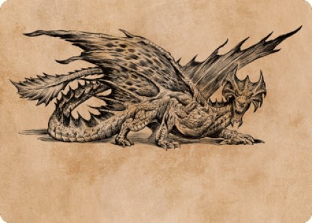 Ancient Brass Dragon Art Card (49) [Commander Legends: Battle for Baldur's Gate Art Series] | Arkham Games and Comics