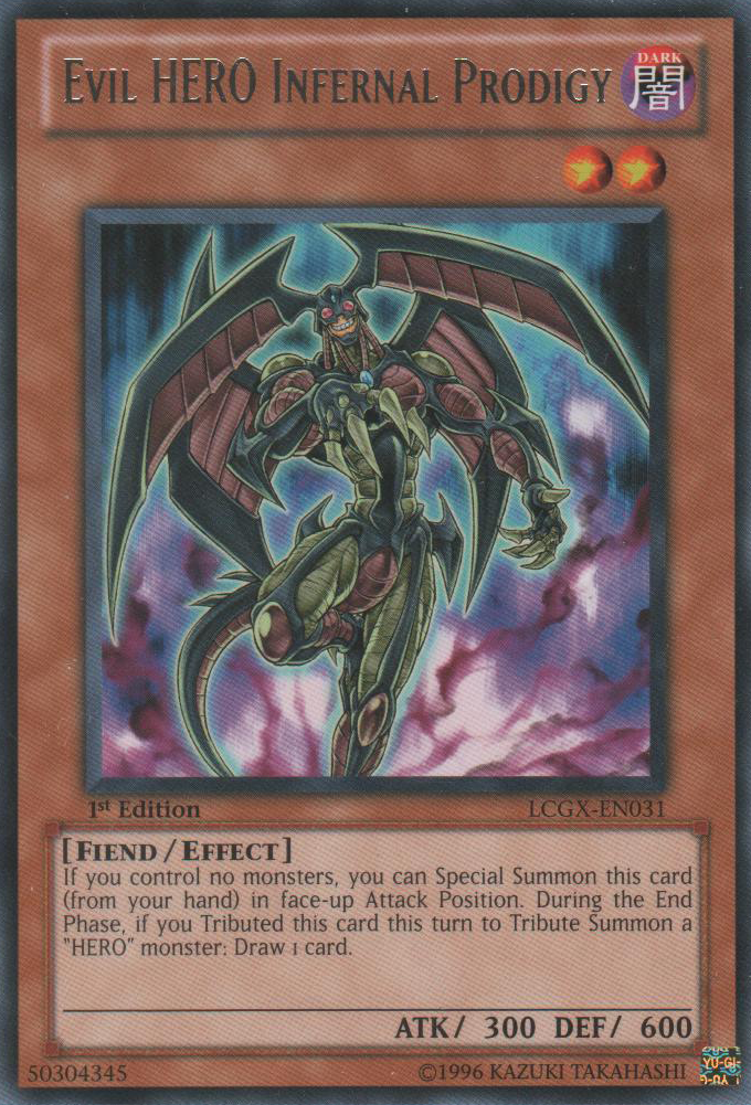 Evil HERO Infernal Prodigy [LCGX-EN031] Rare | Arkham Games and Comics