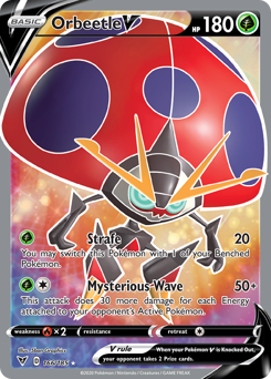 Orbeetle V (166/185) [Sword & Shield: Vivid Voltage] | Arkham Games and Comics