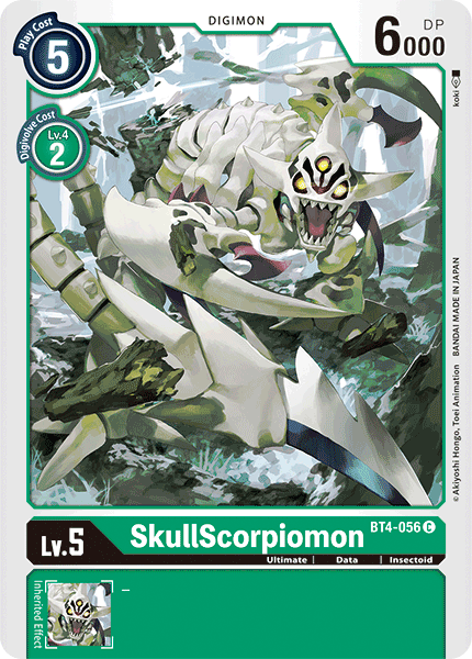 SkullScorpiomon [BT4-056] [Great Legend] | Arkham Games and Comics