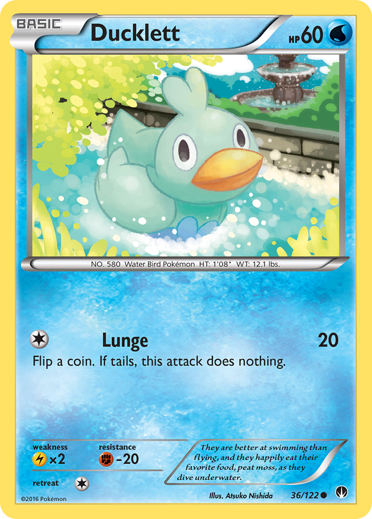 Ducklett (36/122) [XY: BREAKpoint] | Arkham Games and Comics