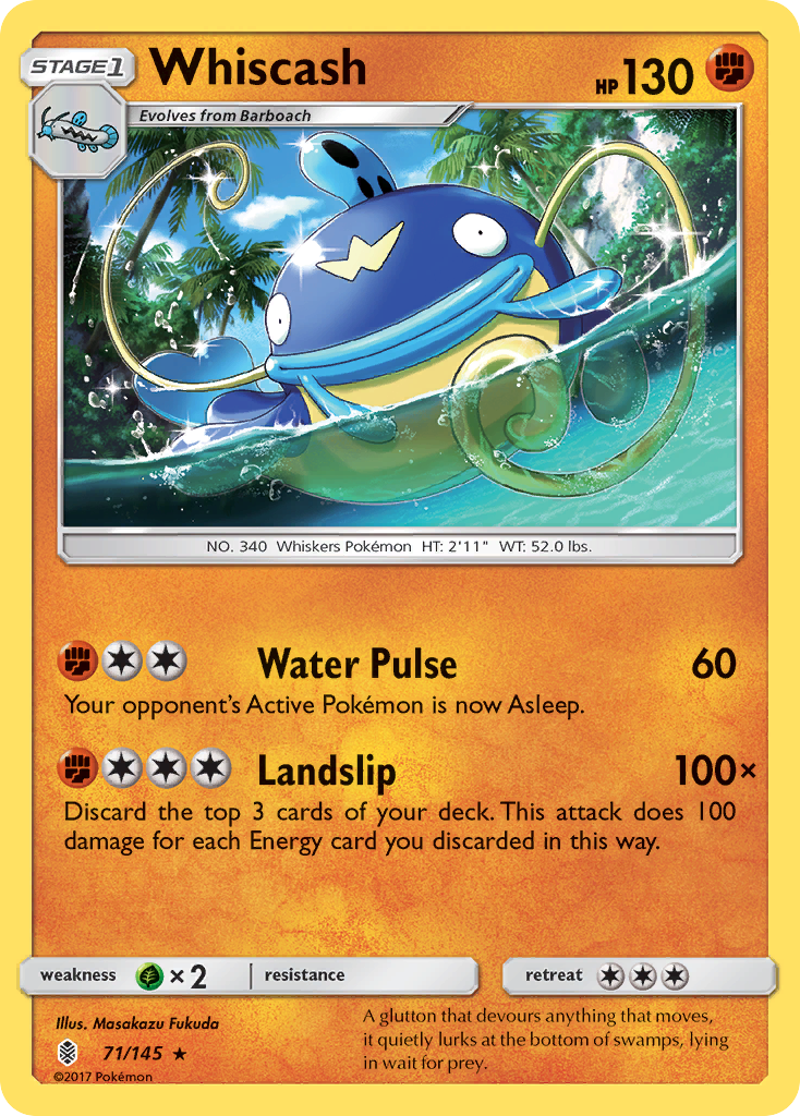 Whiscash (71/145) [Sun & Moon: Guardians Rising] | Arkham Games and Comics