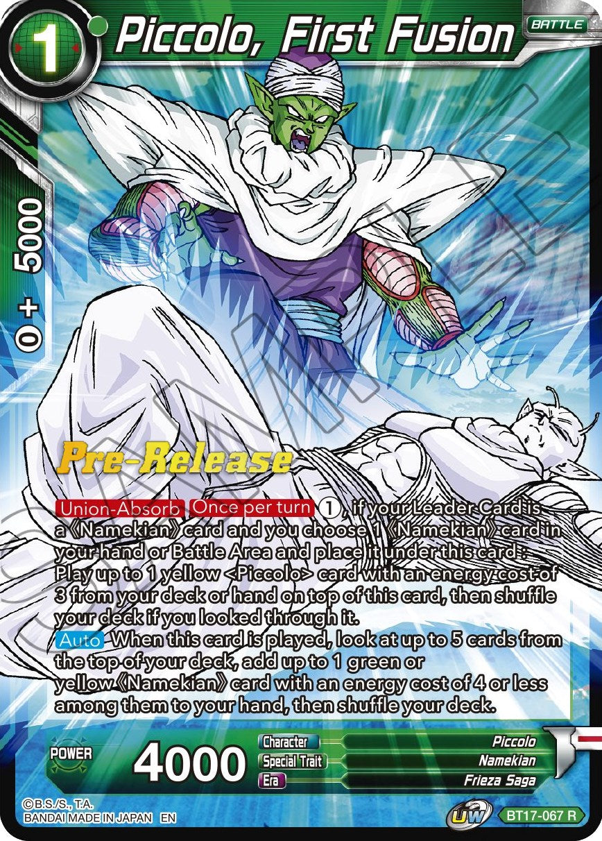 Piccolo, First Fusion (BT17-067) [Ultimate Squad Prerelease Promos] | Arkham Games and Comics