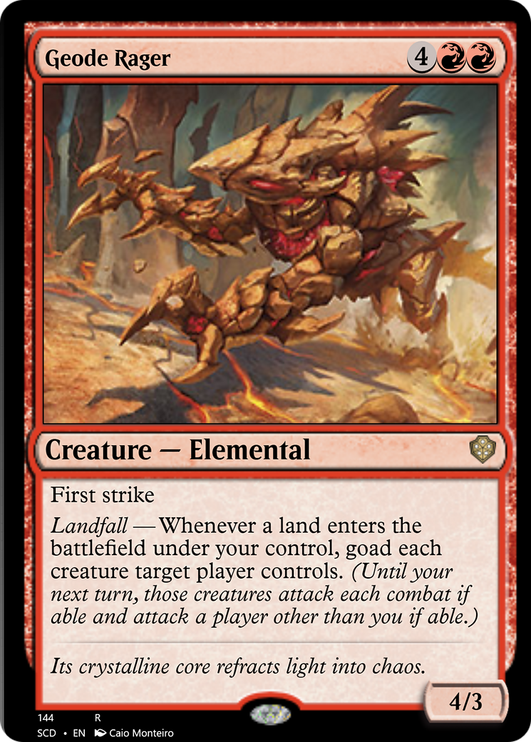 Geode Rager [Starter Commander Decks] | Arkham Games and Comics