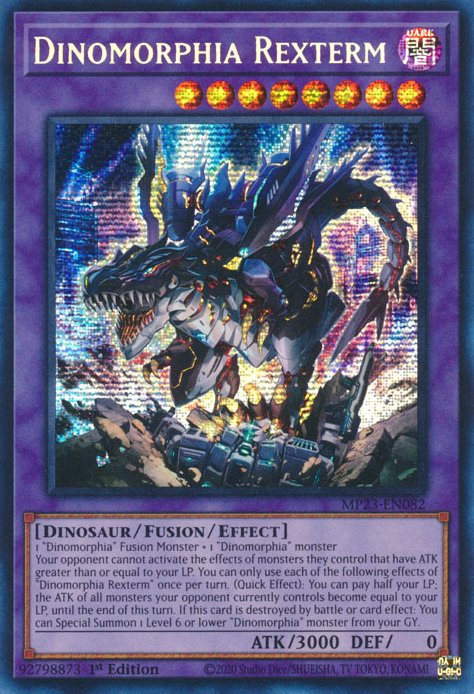 Dinomorphia Rexterm [MP23-EN082] Prismatic Secret Rare | Arkham Games and Comics