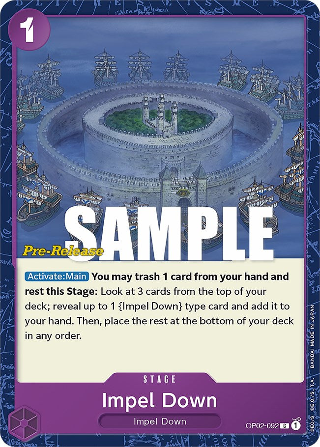 Impel Down [Paramount War Pre-Release Cards] | Arkham Games and Comics
