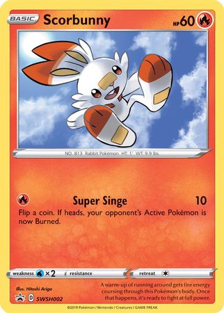 Scorbunny (SWSH002) [Sword & Shield: Black Star Promos] | Arkham Games and Comics