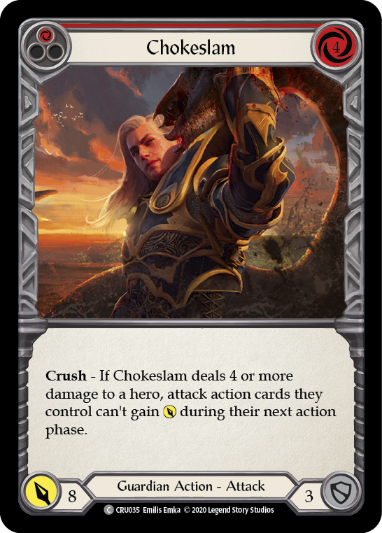 Chokeslam (Red) [CRU035] (Crucible of War)  1st Edition Normal | Arkham Games and Comics