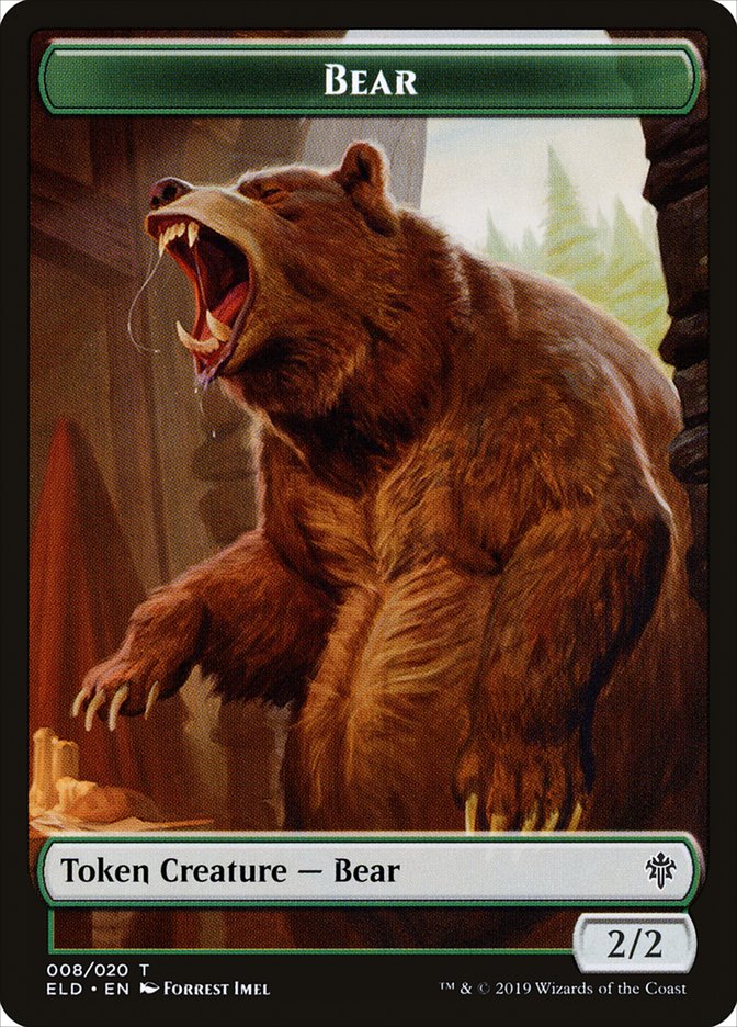 Bear [Throne of Eldraine Tokens] | Arkham Games and Comics