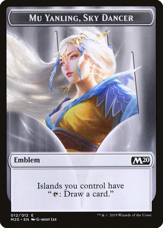 Emblem - Mu Yanling, Sky Dancer [Core Set 2020 Tokens] | Arkham Games and Comics