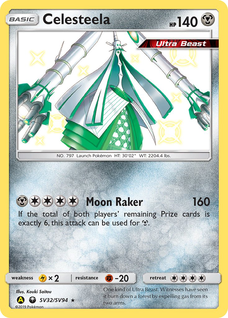 Celesteela (SV32/SV94) [Sun & Moon: Hidden Fates - Shiny Vault] | Arkham Games and Comics