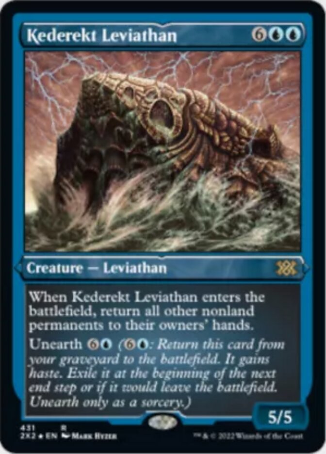 Kederekt Leviathan (Foil Etched) [Double Masters 2022] | Arkham Games and Comics