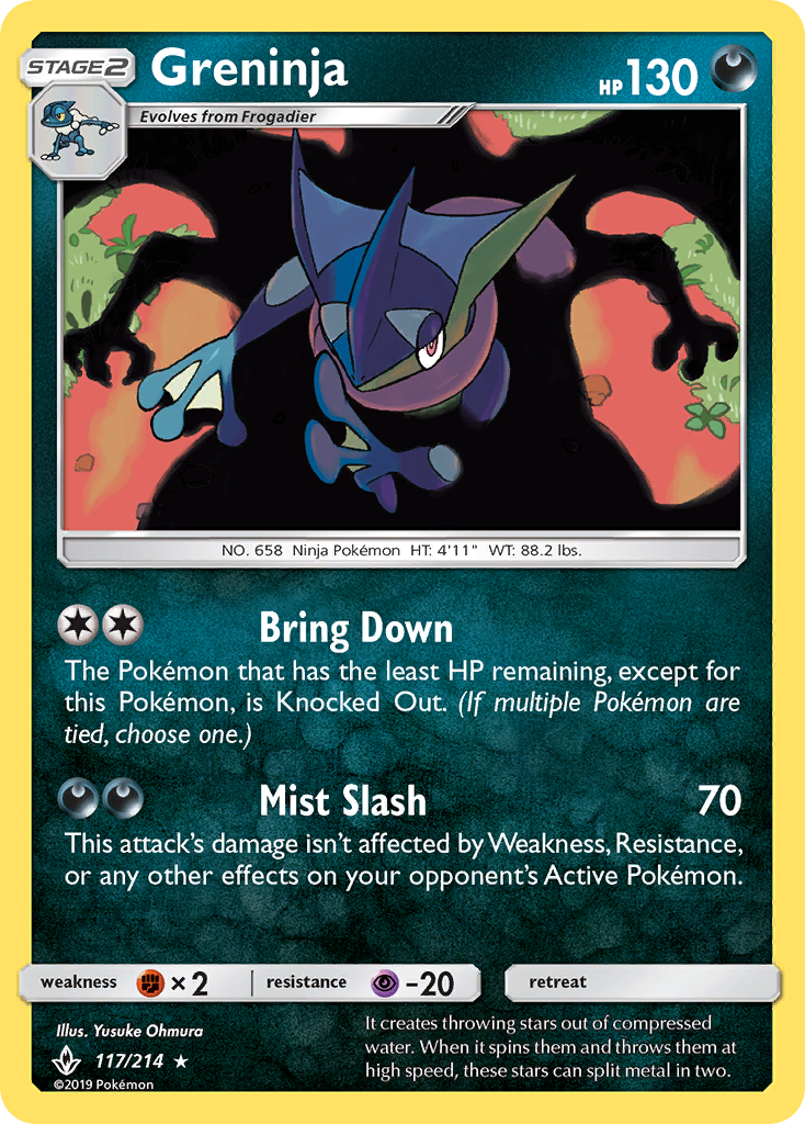 Greninja (117/214) [Sun & Moon: Unbroken Bonds] | Arkham Games and Comics