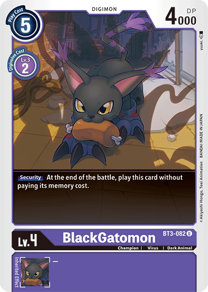 BlackGatomon [BT3-082] [Release Special Booster Ver.1.5] | Arkham Games and Comics