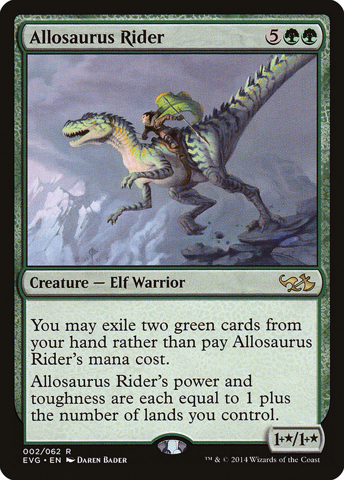 Allosaurus Rider (Elves vs. Goblins) [Duel Decks Anthology] | Arkham Games and Comics