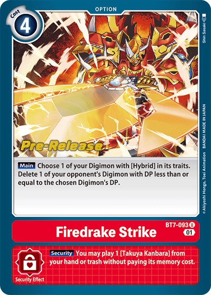 Firedrake Strike [BT7-093] [Next Adventure Pre-Release Cards] | Arkham Games and Comics